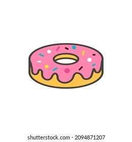 doughnut icon vector design templates white on background
