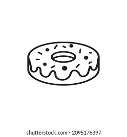 doughnut icon vector design templates white on background