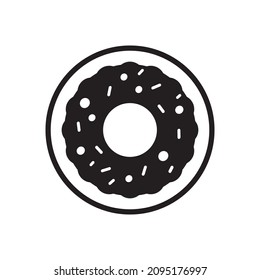 doughnut icon vector design templates white on background