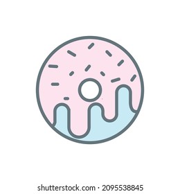 doughnut icon vector design templates white on background