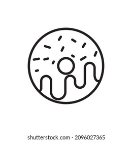 doughnut icon vector design templates white on background