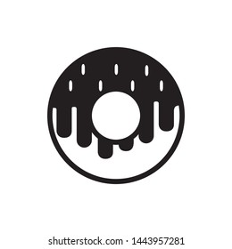 doughnut icon vector flat design