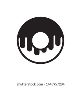 doughnut icon vector flat design