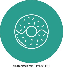 Imagen vectorial de icono de anillos. También se puede usar para alimentos y bebidas. Idóneo para aplicaciones web, aplicaciones móviles y medios impresos.