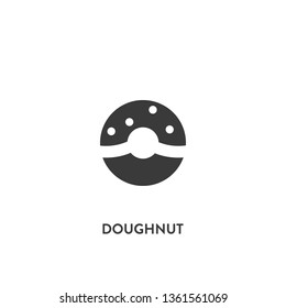 doughnut icon vector. doughnut sign on white background. doughnut icon for web and app