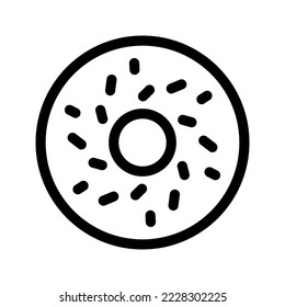 Doughnut Icon Vector Symbol Design Illustration