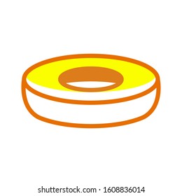 Doughnut icon vector in trendy style design