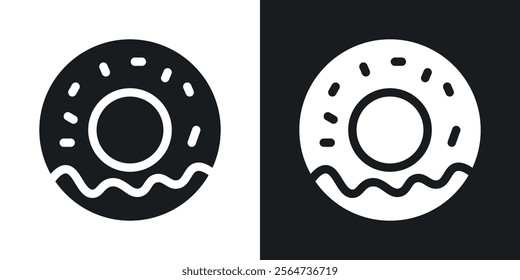 Doughnut icons in flat syle