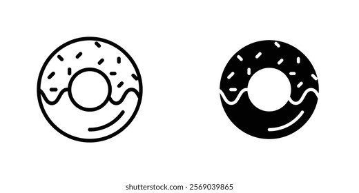 Doughnut icons vector graphic pack