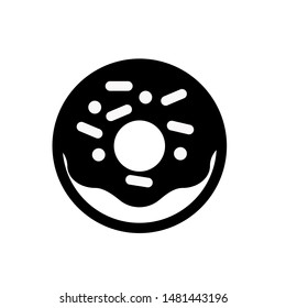 Doughnut icon,vector illustration. Flat design style. vector doughnut icon illustration isolated on White background, doughnut icon Eps10. doughnut icons graphic design vector symbols.