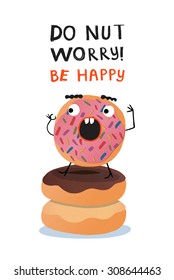 Doughnut illustration, eps file.