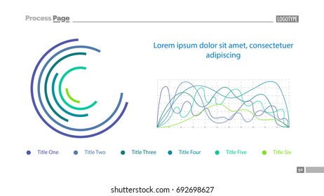 Doughnut and Line Charts Slide Template