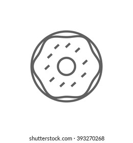 Doughnut line icon.