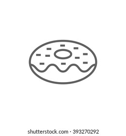 Doughnut line icon.