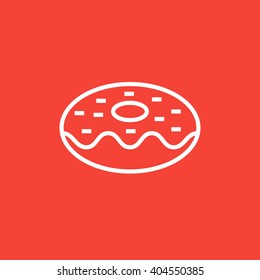 Doughnut line icon.