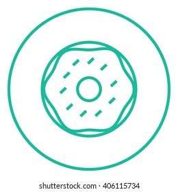 Doughnut line icon.