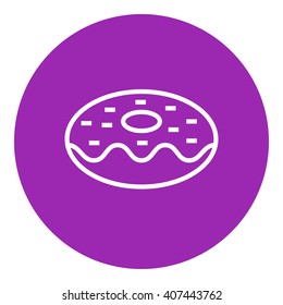 Doughnut line icon.