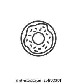 Icono de línea de anillos. signo de estilo lineal para concepto móvil y diseño web. Icono del vector de contorno de salida. Símbolo, ilustración del logotipo. Gráficos vectoriales