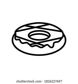 diseño vectorial de iconos de línea de anillos