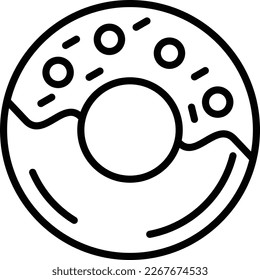 Diseño de iconos de vectores de línea de anillos