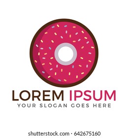 Doughnut logo vector illustration. logo vector illustration. Logo Design for Fresh Bakery Products, Bread, Cake, Cupcake, Doughnut logo vector illustration. or Grocery Shop.
