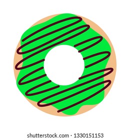 
Doughnut on isolated background