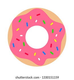 
Doughnut on isolated background