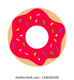 Doughnut on isolated background