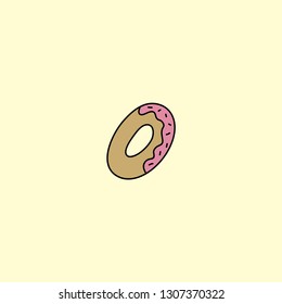 doughnut pie vector 