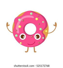 Cute Donut Pastel Sprinkles Spring Yummy Garden Yard Flag