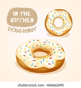 Doughnut Set : Vector Illustration