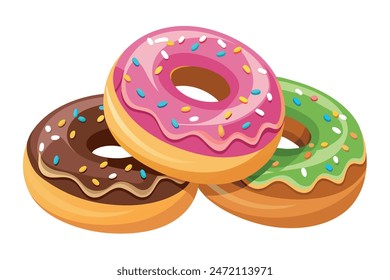 Doughnut vector Artwork and Vector Illustration