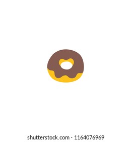 Doughnut vector flat icon. Donut cake
