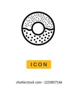 Doughnut vector icon
