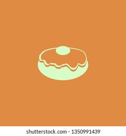 doughnut vector icon. flat design