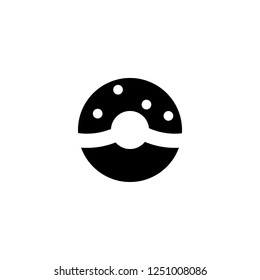 doughnut vector icon. doughnut sign on white background. doughnut icon for web and app