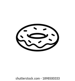 Doughnut vector line style icon