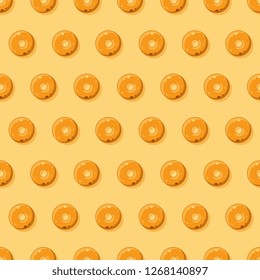 doughnuts top view seamless pattern. flat cartoon vector illustration easy to edit and customize. eps 10