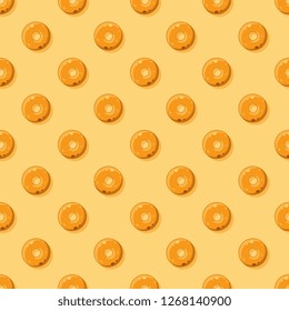 doughnuts top view seamless pattern. flat cartoon vector illustration easy to edit and customize. eps 10