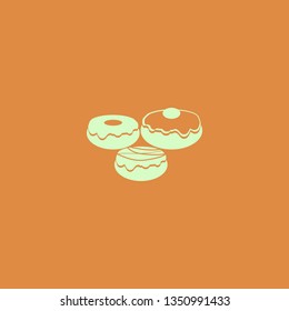 doughnuts vector icon. flat design