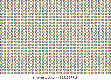 Plano de fundo do gráfico de pizza em forma de rosca 32 colunas x 24 linhas