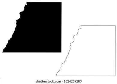 Douglas County, Colorado (U.S. county, United States of America,USA, U.S., US) map vector illustration, scribble sketch Douglas map