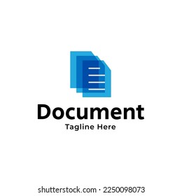 Logo del documento. logotipo de finanzas comerciales de datos en papel
