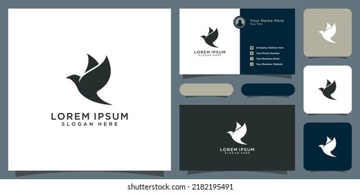 dove animal bird logo vector design concept