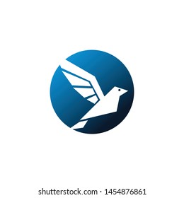 a dove animal logo template