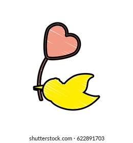 dove balloon heart symbol image