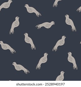 DOVE BIRD ALL OVER PRINT SEAMLESS PATTERN VECTOR ILLUSTRATION