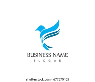 Dove Bird Fly Logo