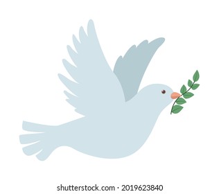 dove bird flying peace icon