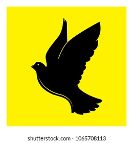 Dove bird icon vector
